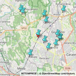 Mappa 22066 Mariano Comense CO, Italia (2.22385)
