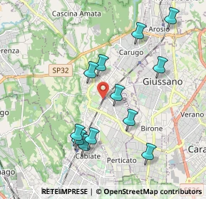 Mappa 22066 Mariano Comense CO, Italia (1.93667)