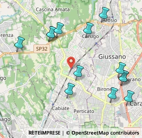 Mappa 22066 Mariano Comense CO, Italia (2.35538)