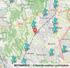 Mappa 22066 Mariano Comense CO, Italia (2.88091)