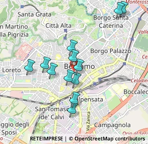 Mappa 24122 Bergamo BG, Italia (0.83667)