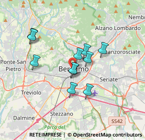 Mappa 24122 Bergamo BG, Italia (2.74182)