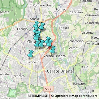 Mappa Via Madonnina, 20833 Giussano MB, Italia (1.25533)
