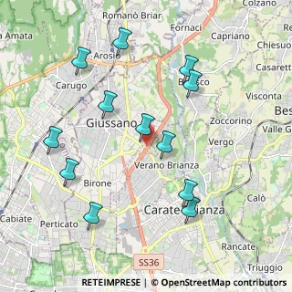 Mappa Via Don Gaffuri, 20833 Giussano MB, Italia (2.08833)