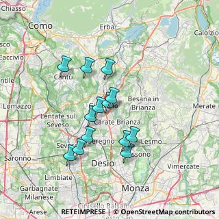 Mappa Via Don Gaffuri, 20833 Giussano MB, Italia (6.01538)