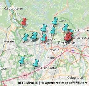 Mappa Via Rocca, 24030 Presezzo BG, Italia (6.56889)