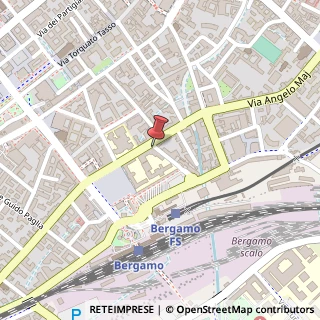 Mappa Via Maj Angelo, 1, 24121 Bergamo, Bergamo (Lombardia)