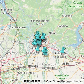 Mappa Via Niccolò Paganini, 24125 Bergamo BG, Italia (7.25462)