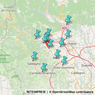 Mappa Via S. Gerolamo Emiliano, 36015 Schio VI, Italia (5.5025)