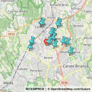 Mappa Via della Conciliazione, 20833 Giussano MB, Italia (1.38933)