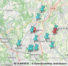 Mappa Via della Conciliazione, 20833 Giussano MB, Italia (3.85167)