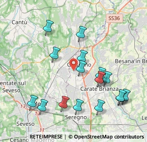 Mappa Via della Conciliazione, 20833 Giussano MB, Italia (4.07235)