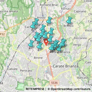 Mappa SP 9, 20833 Giussano MB, Italia (1.201)