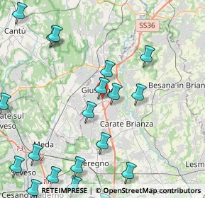 Mappa SP 9, 20833 Giussano MB, Italia (5.7675)