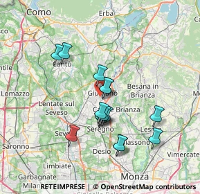 Mappa Via Galileo Galilei, 20833 Giussano MB, Italia (6.08)