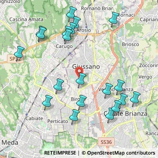 Mappa Via Galileo Galilei, 20833 Giussano MB, Italia (2.458)