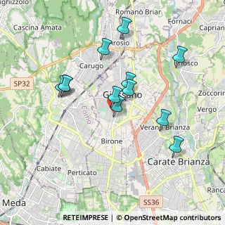 Mappa Via Galileo Galilei, 20833 Giussano MB, Italia (1.705)