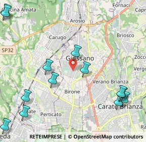 Mappa Via Galileo Galilei, 20833 Giussano MB, Italia (2.86923)