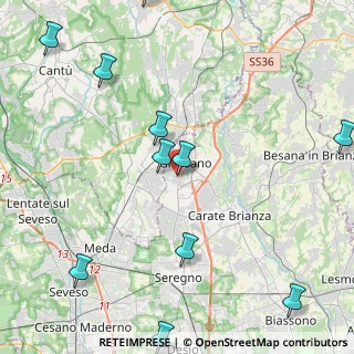 Mappa Via Galileo Galilei, 20833 Giussano MB, Italia (5.67273)