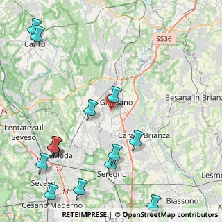 Mappa Via Galileo Galilei, 20833 Giussano MB, Italia (5.76571)