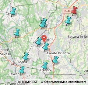 Mappa Via Galileo Galilei, 20833 Giussano MB, Italia (4.47833)