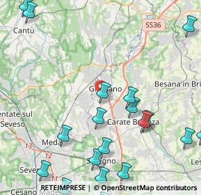Mappa Via Galileo Galilei, 20833 Giussano MB, Italia (6.028)
