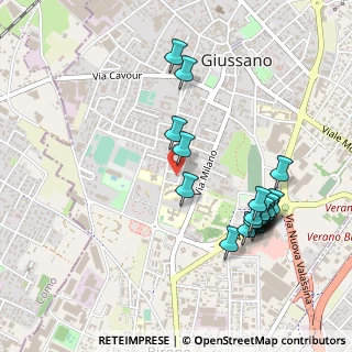 Mappa Via Galileo Galilei, 20833 Giussano MB, Italia (0.5225)