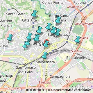 Mappa CAP, 24121 Bergamo BG, Italia (0.851)