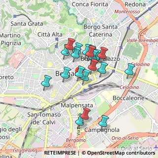 Mappa CAP, 24121 Bergamo BG, Italia (0.6925)