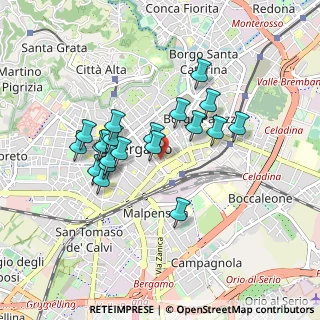 Mappa CAP, 24121 Bergamo BG, Italia (0.7565)