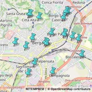 Mappa CAP, 24121 Bergamo BG, Italia (1.157)