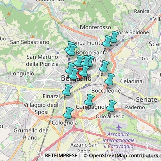 Mappa CAP, 24121 Bergamo BG, Italia (1.265)