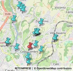 Mappa Via Silvio Pellico, 20842 Besana in Brianza MB, Italia (1.007)