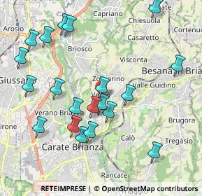 Mappa Via Silvio Pellico, 20842 Besana in Brianza MB, Italia (2.157)