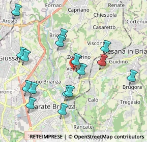 Mappa Via Silvio Pellico, 20842 Besana in Brianza MB, Italia (2.13188)