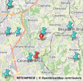 Mappa Via Silvio Pellico, 20842 Besana in Brianza MB, Italia (3.1075)