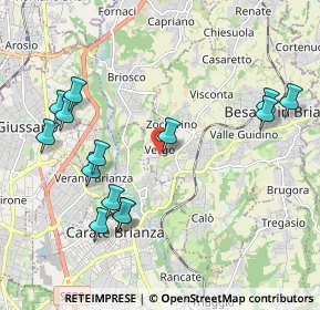 Mappa Via Silvio Pellico, 20842 Besana in Brianza MB, Italia (2.22857)