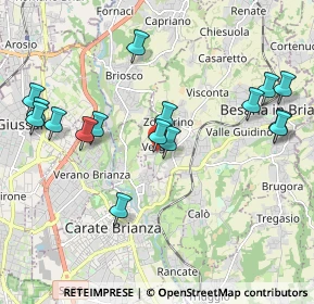 Mappa Via Silvio Pellico, 20842 Besana in Brianza MB, Italia (2.17813)
