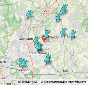 Mappa Via Silvio Pellico, 20842 Besana in Brianza MB, Italia (3.95071)