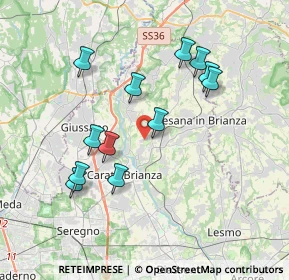 Mappa Via Silvio Pellico, 20842 Besana in Brianza MB, Italia (3.54667)