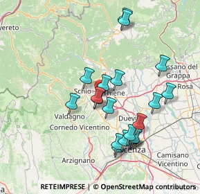 Mappa Via Monte Summano, 36035 Marano Vicentino VI, Italia (14.118)