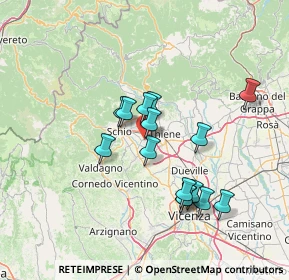 Mappa Via Monte Summano, 36035 Marano Vicentino VI, Italia (12.224)