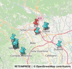 Mappa Via Monte Summano, 36035 Marano Vicentino VI, Italia (9.0845)