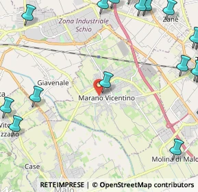 Mappa Via Monte Summano, 36035 Marano Vicentino VI, Italia (3.561)