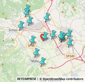 Mappa Via Monte Summano, 36035 Marano Vicentino VI, Italia (3.608)