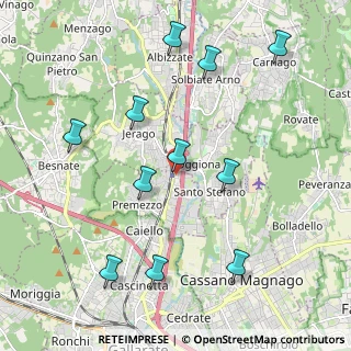 Mappa Via Ronchetti, 21044 Cavaria Con Premezzo VA, Italia (2.22909)