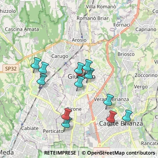 Mappa Via Privata Ercole Varenna, 20833 Giussano MB, Italia (1.89833)