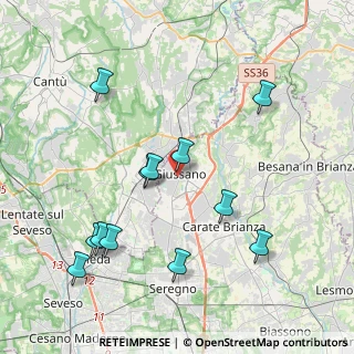 Mappa Via Privata Ercole Varenna, 20833 Giussano MB, Italia (4.27917)