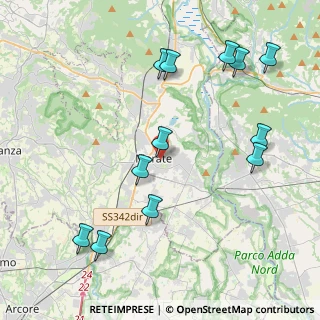 Mappa 9 Via Manzoni Alessandro, 23807 Merate LC, Italia (4.69333)