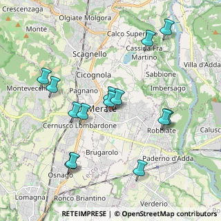 Mappa 9 Via Manzoni Alessandro, 23807 Merate LC, Italia (1.98)